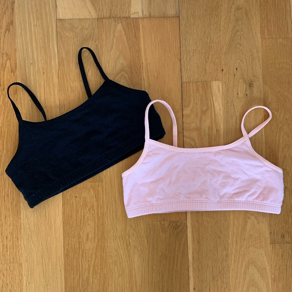 Girls cami bra 2-pack. Size S.